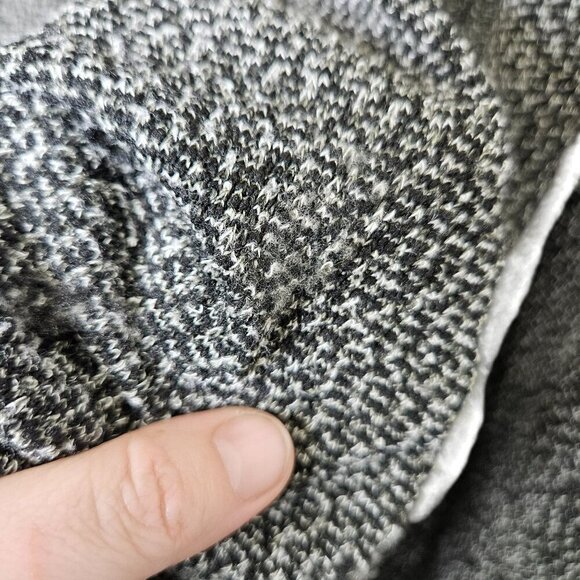 Carol Rose Petite Cozy‎ Black & White Open-Front Cardigan With Dolman Sleeves XL - Picture 4 of 11